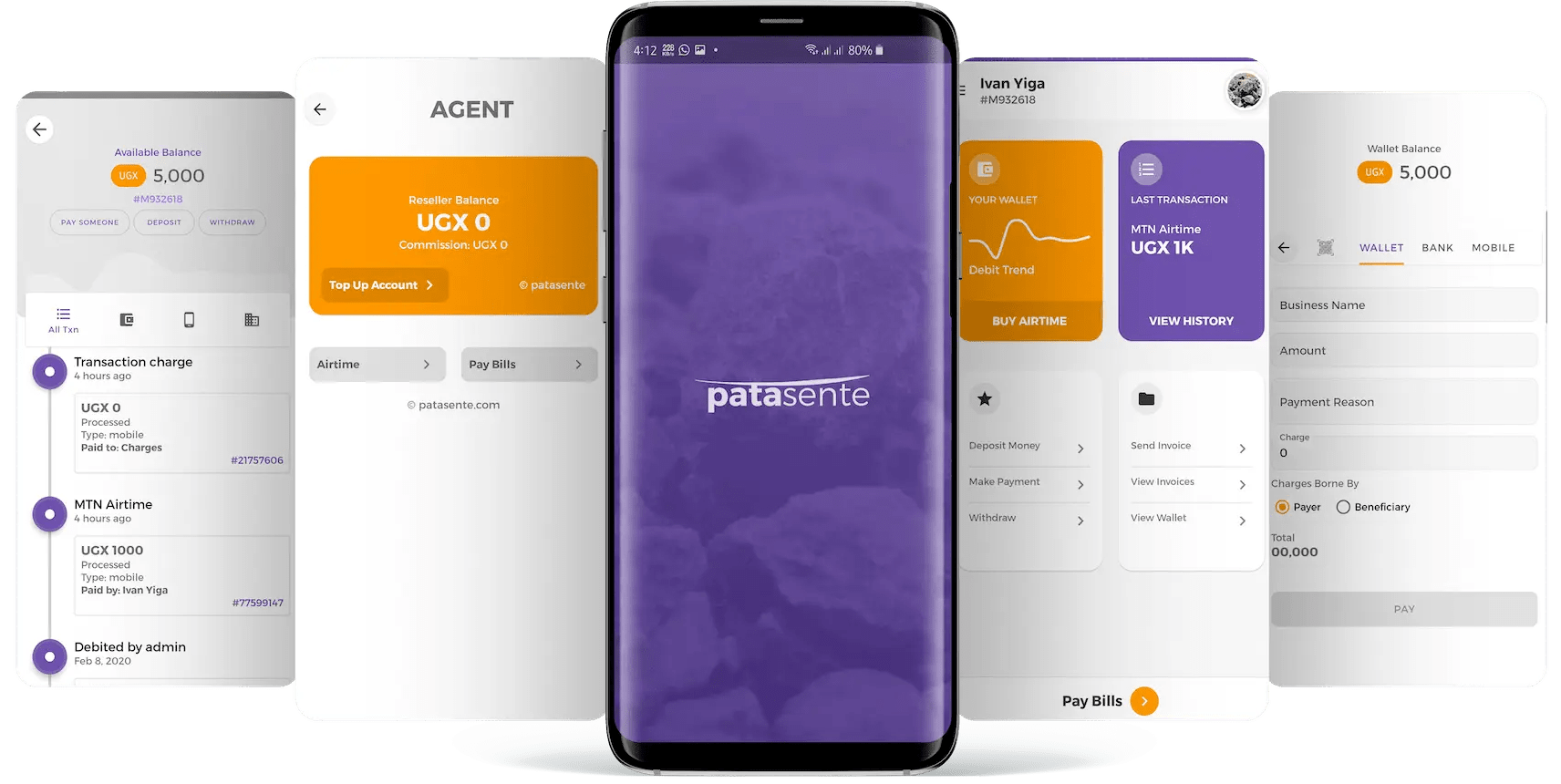 Patasente mobile app image